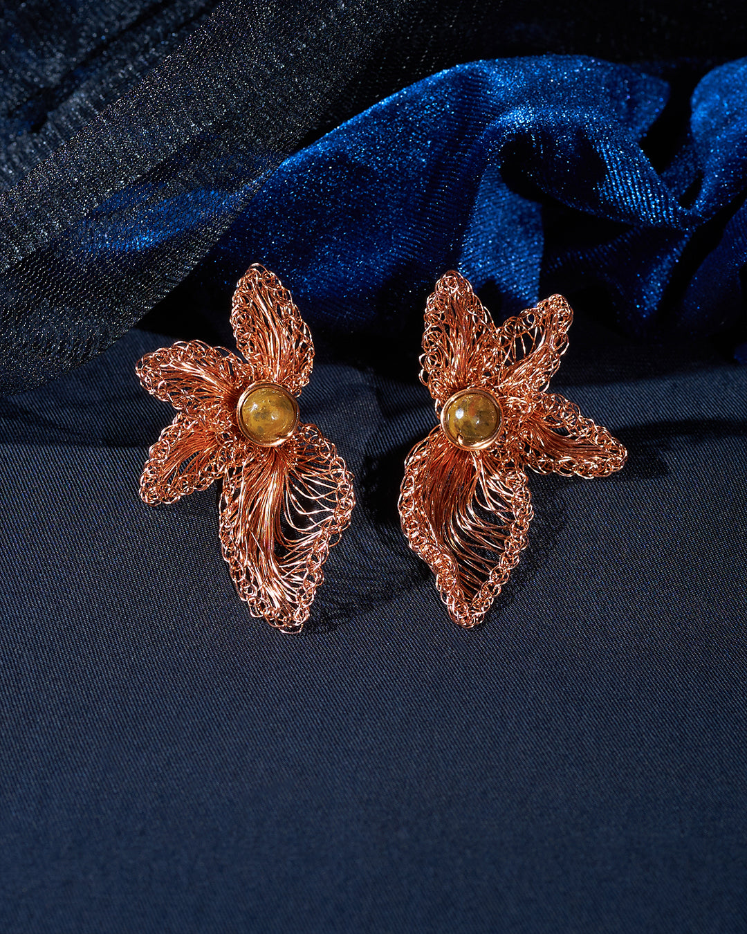 Padma Rose Gold Earrings