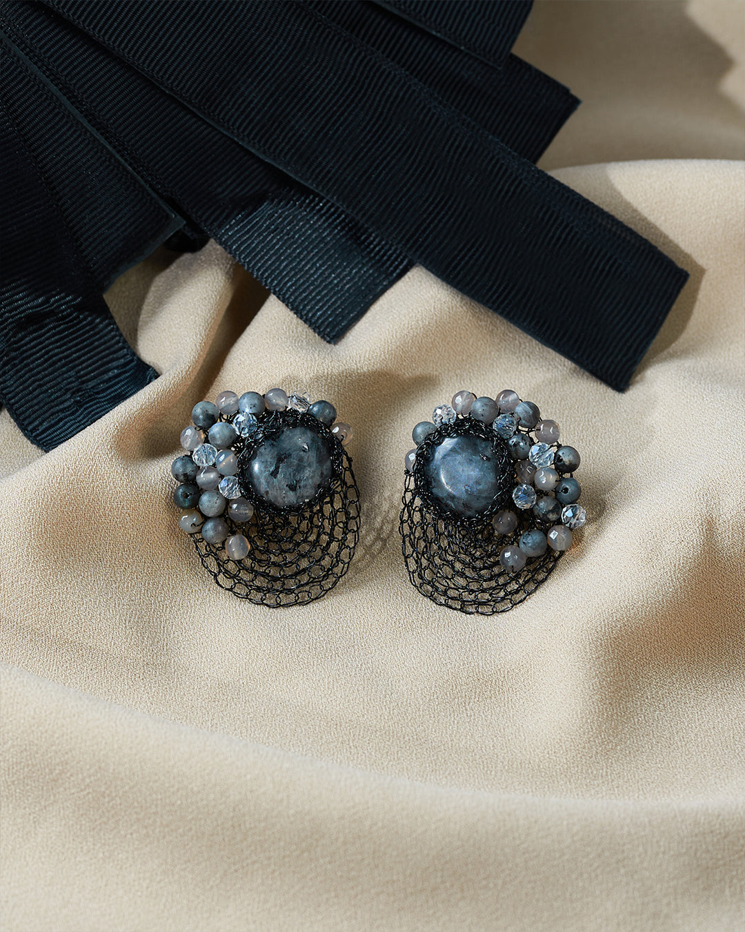 Zenara Black Earrings