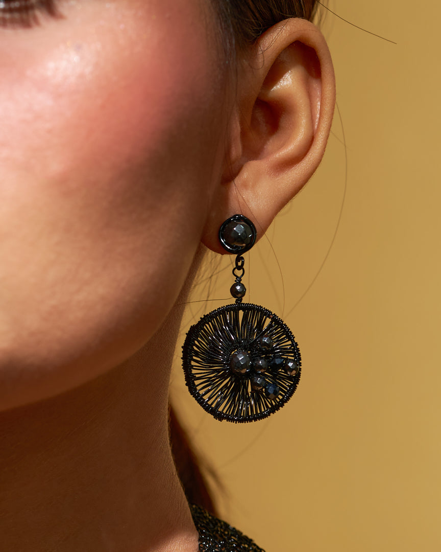 Revia Earrings Black