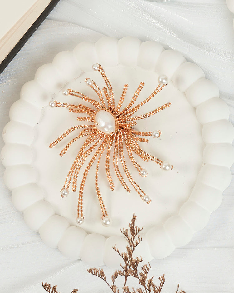 Flare Gold Brooch