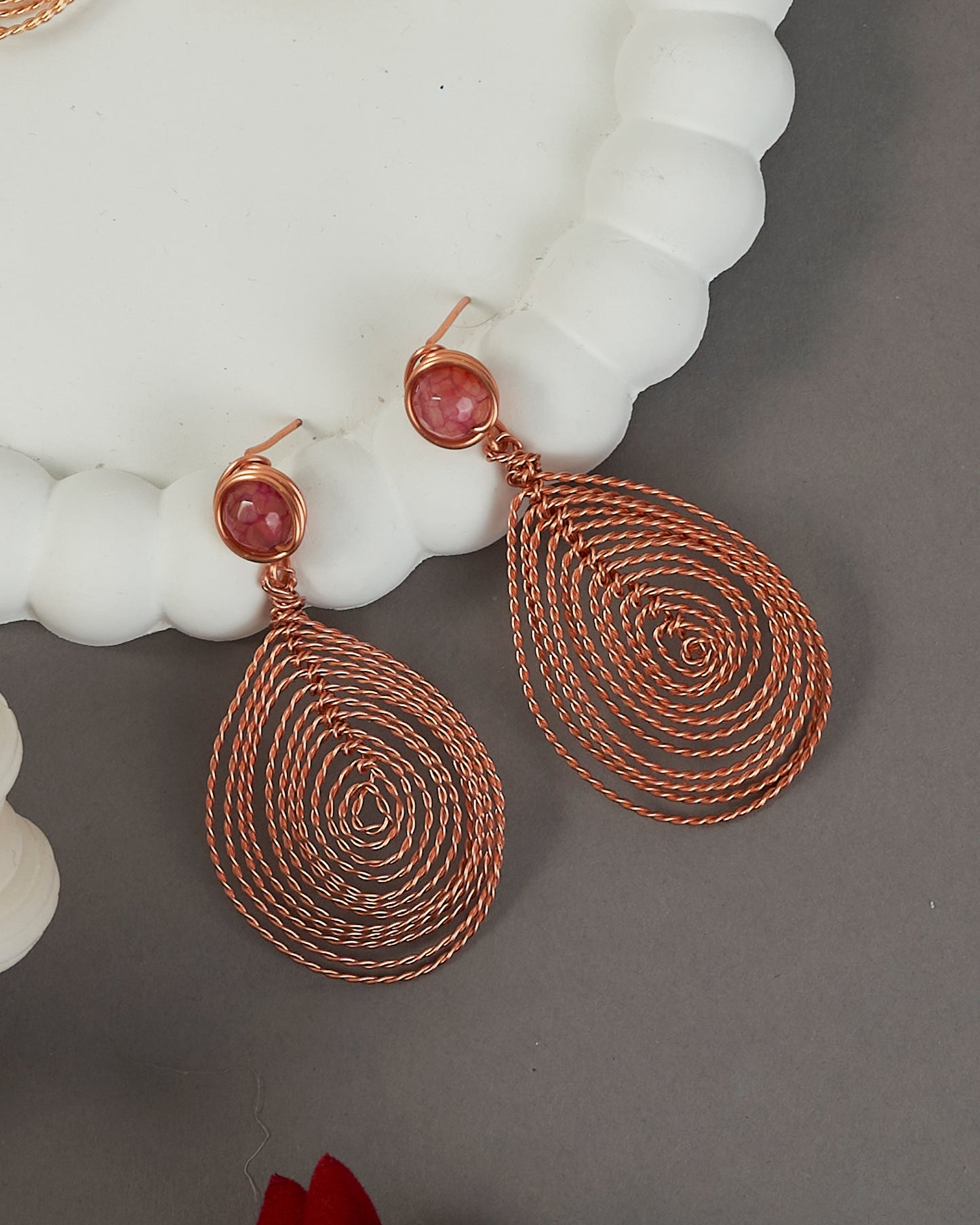 Nebula Rose Gold Earrings