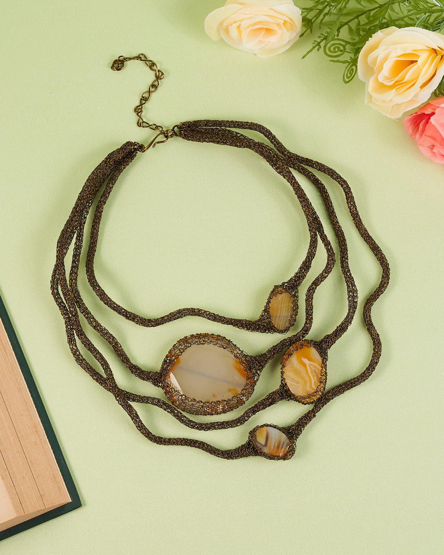 Candela Green Vintage Necklace