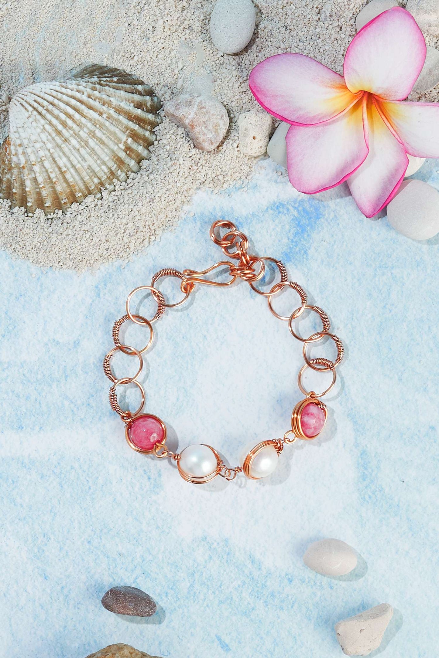 Lisbon pink pearl rg bracelet (10)