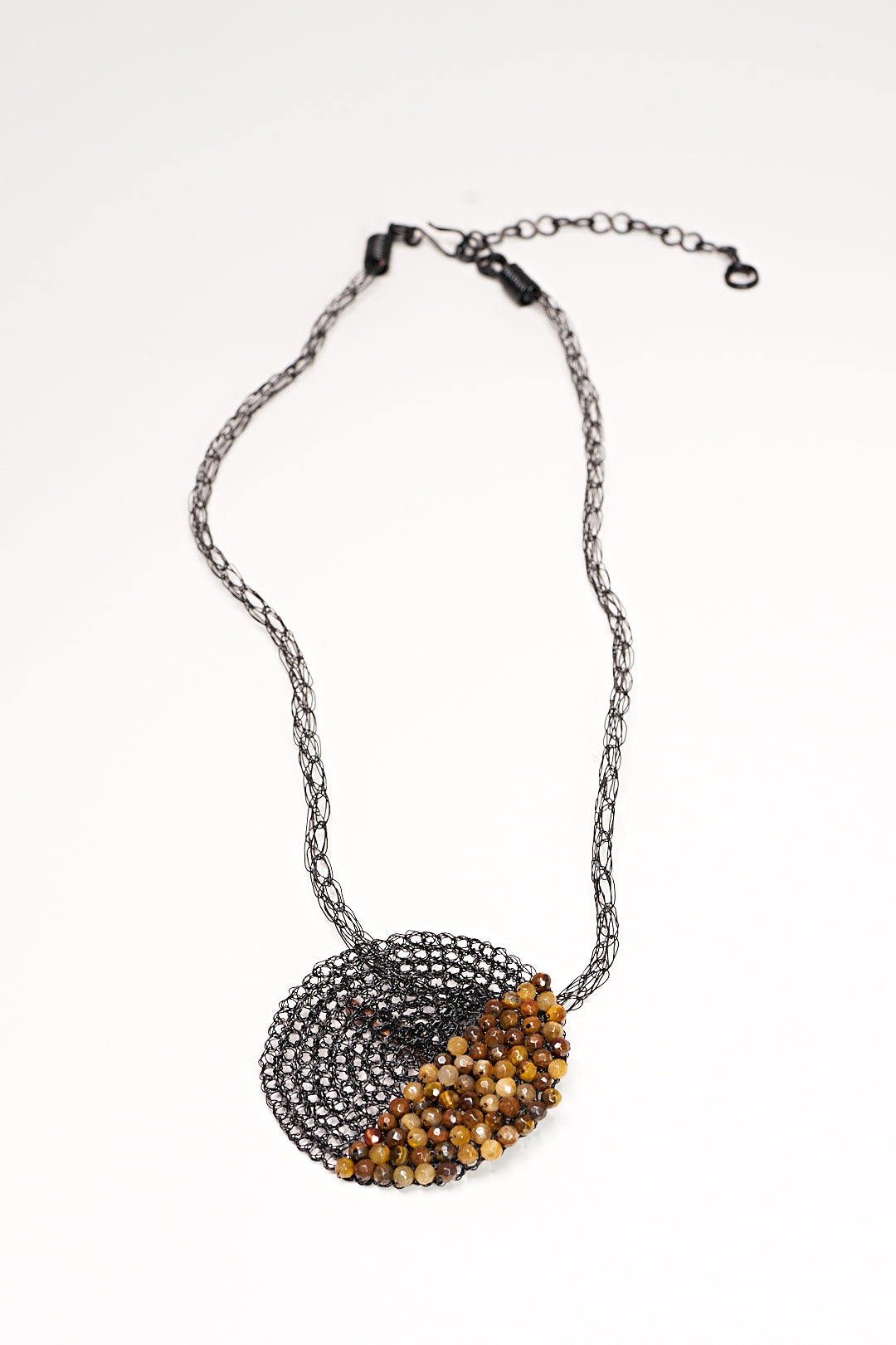 PENDANT BROOCH BLACK TIGEREYE