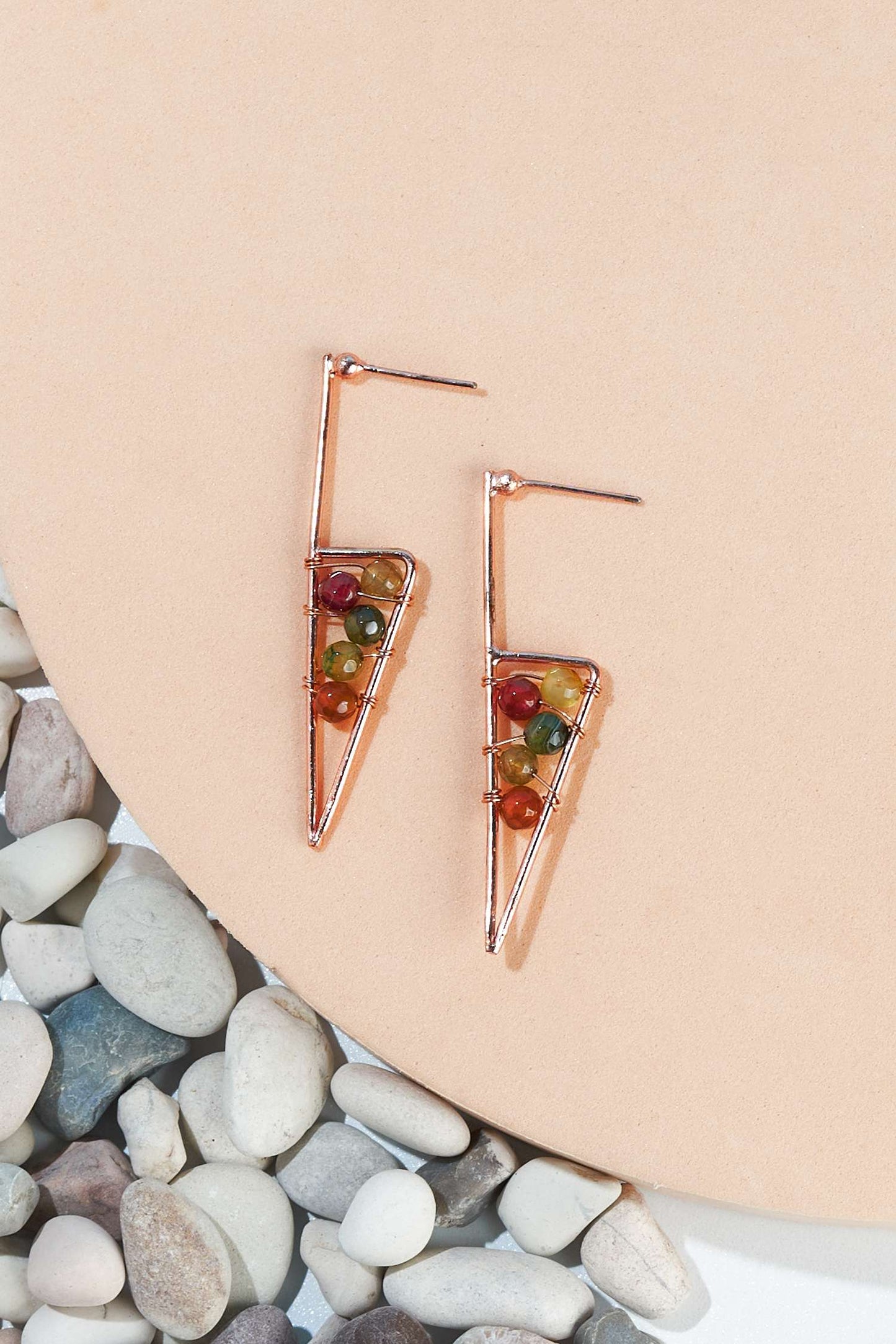 Egypt red colorful rg earring (13)