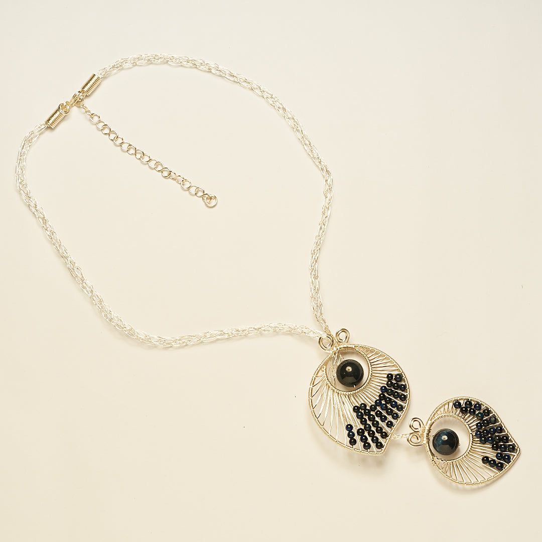 ZANNA LONG CHAIN BLACK SILVER