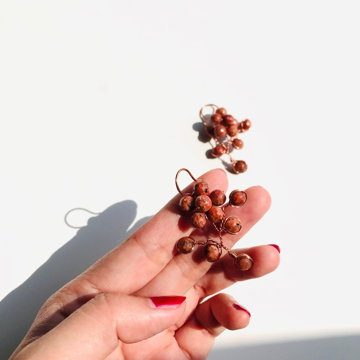 FLOWERS EARRING ORANGE RG