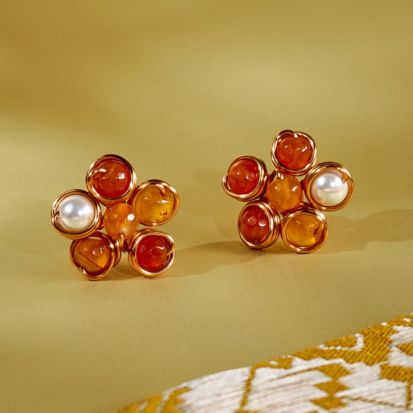 Amber De Fleur Earring