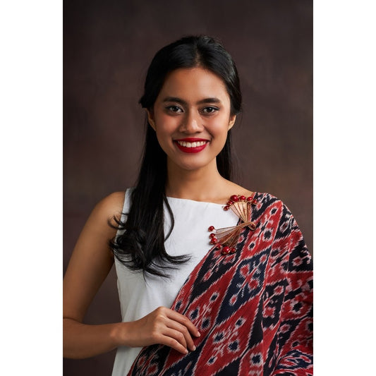 Marangga coral RG brooch