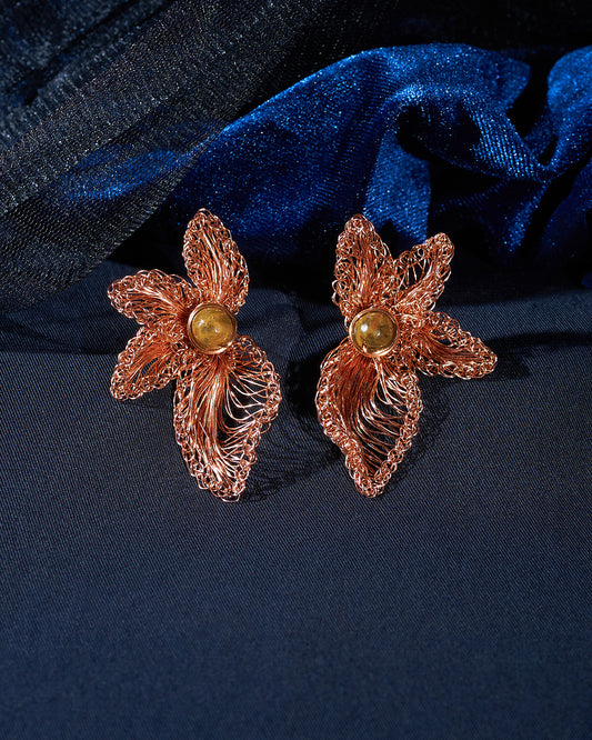Padma Rose Gold Earrings
