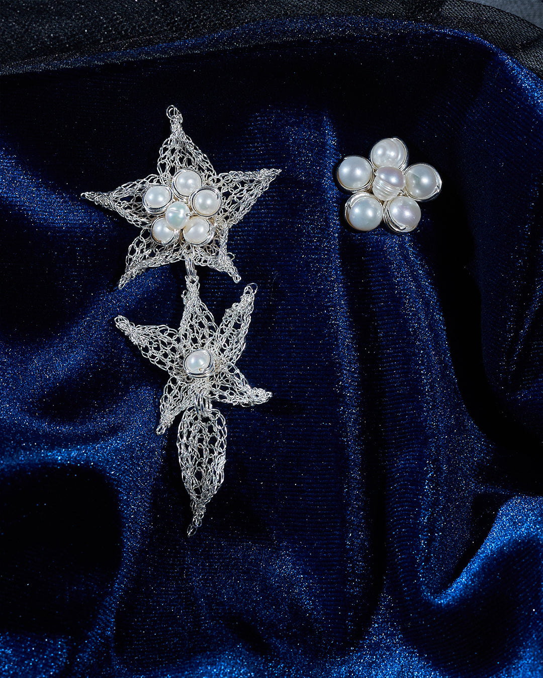 Sekar Pearl Silver Earrings