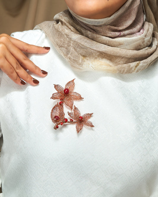 Lakshmi Rosegold Brooch