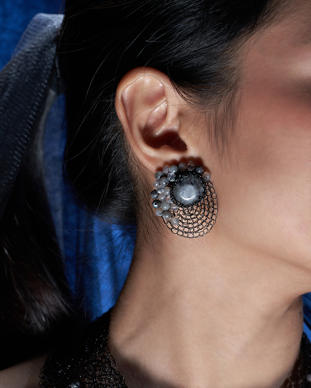 Zenara Black Earrings
