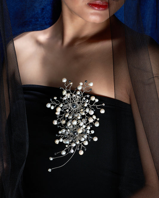 Kanaka Pearl Silver Necklace (2 in 1)