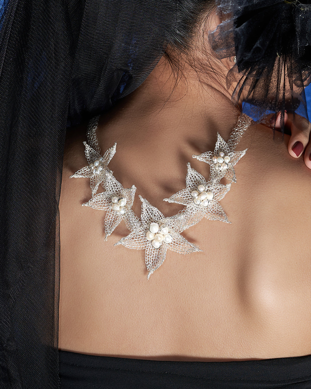 Sekar Necklace Pearl Silver