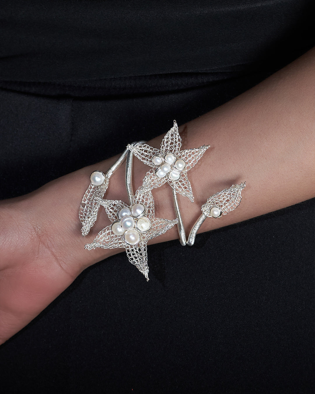 Sekar Pearl Silver Bracelet