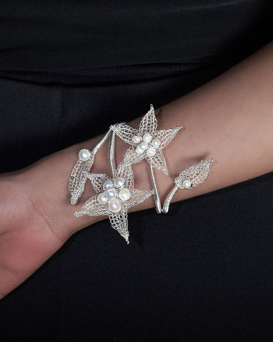 Sekar Pearl Silver Bracelet