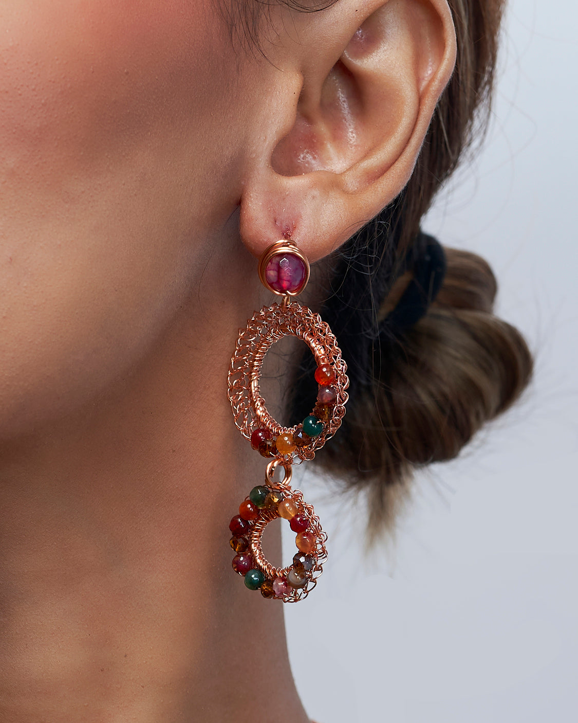 Seraphina Rose Gold Earring