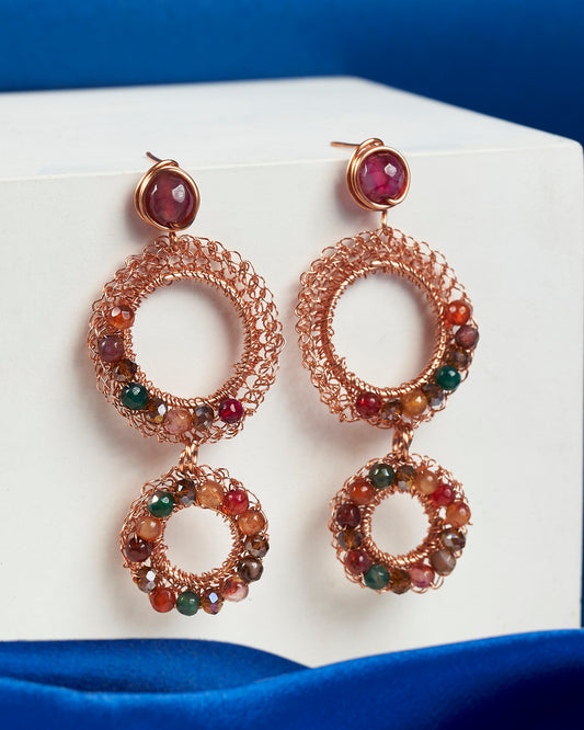 Seraphina Rose Gold Earring
