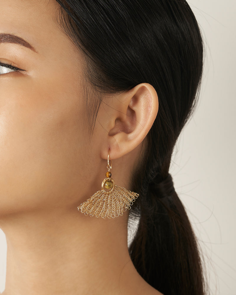 Dreamy Lyra Earring Pink Rose