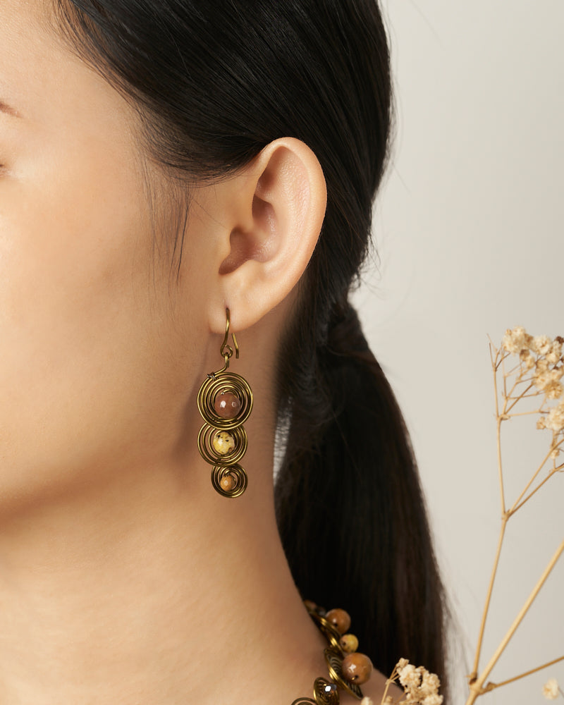 Dreamy Soleil Earring Shell Black