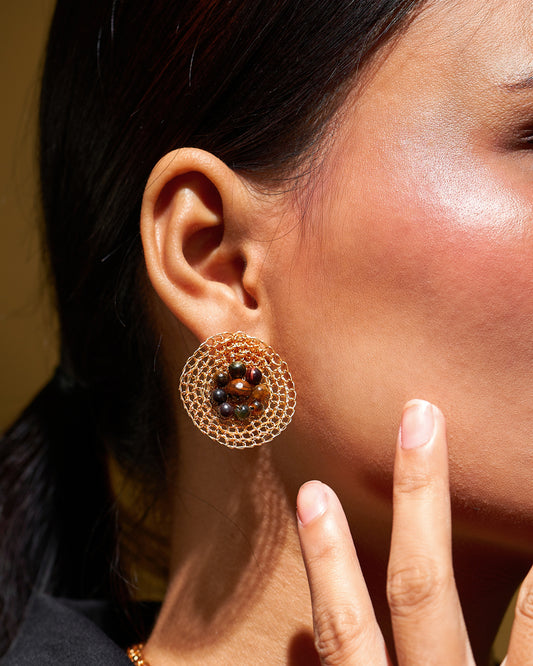 Helios Earrings Gold