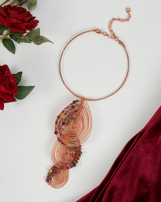 Nebula Rose Gold Necklace