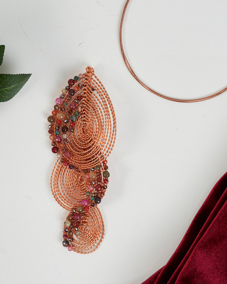 Nebula Rose Gold Necklace