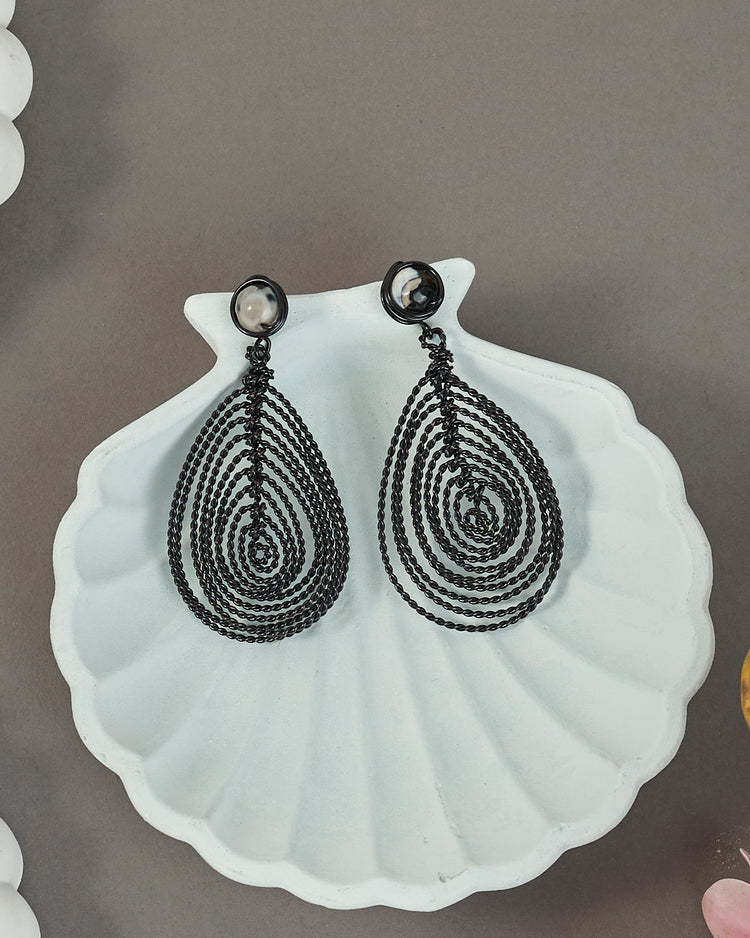 Nebula Black Earrings
