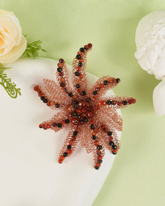 Araflora Rose Gold Brooch