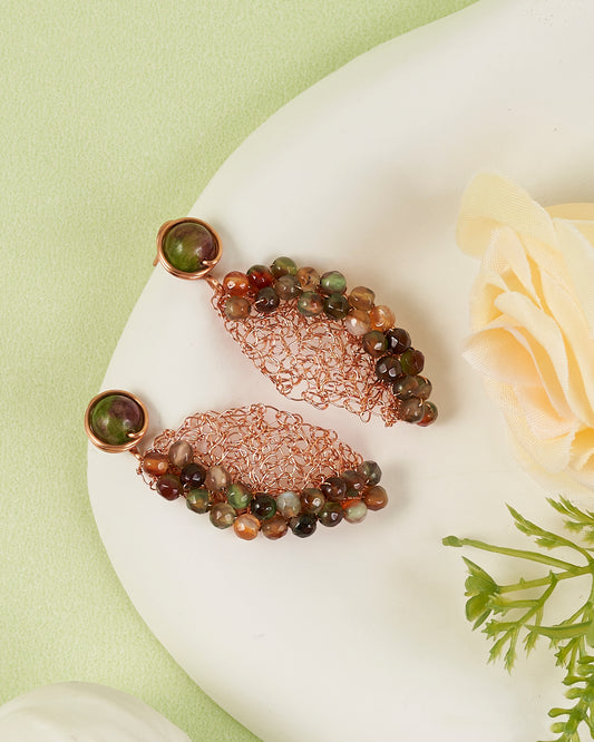 Verdelia Rose Gold Earring