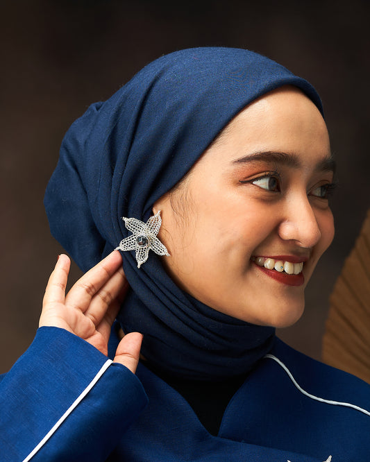 Lakshmi Silver Earrings