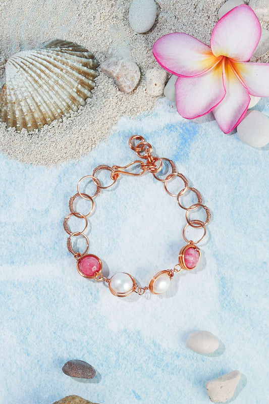 Lisbon pink pearl rg bracelet (10)