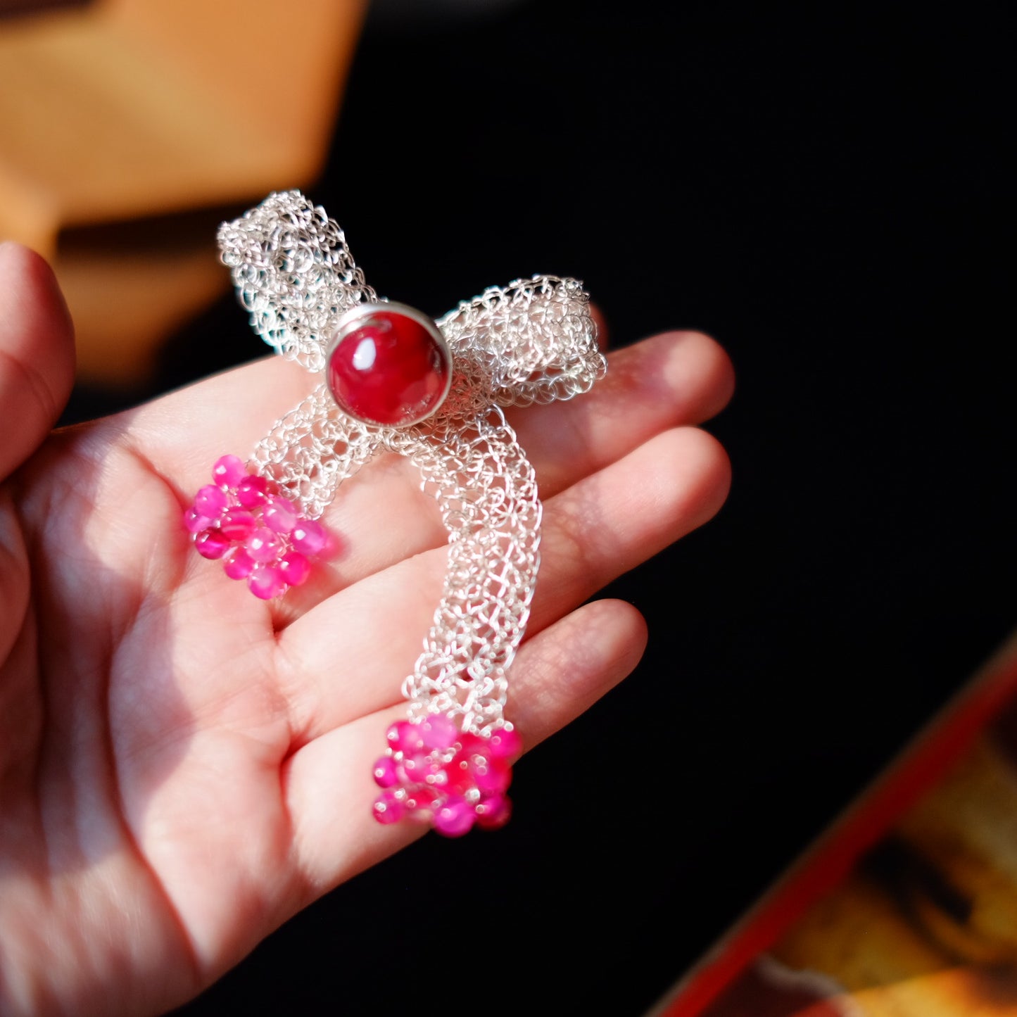 BROOCH PITA PINK