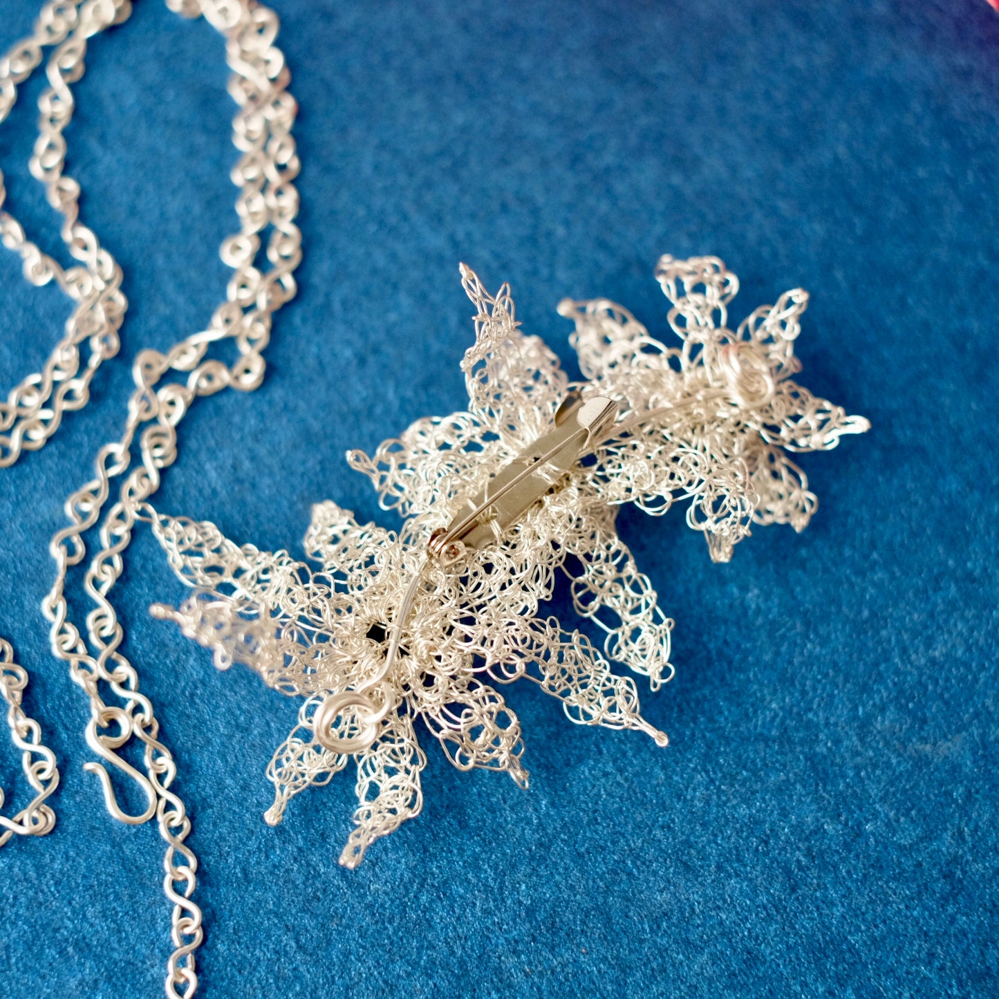 KEMUNING NECKLACE BLUE SILVER