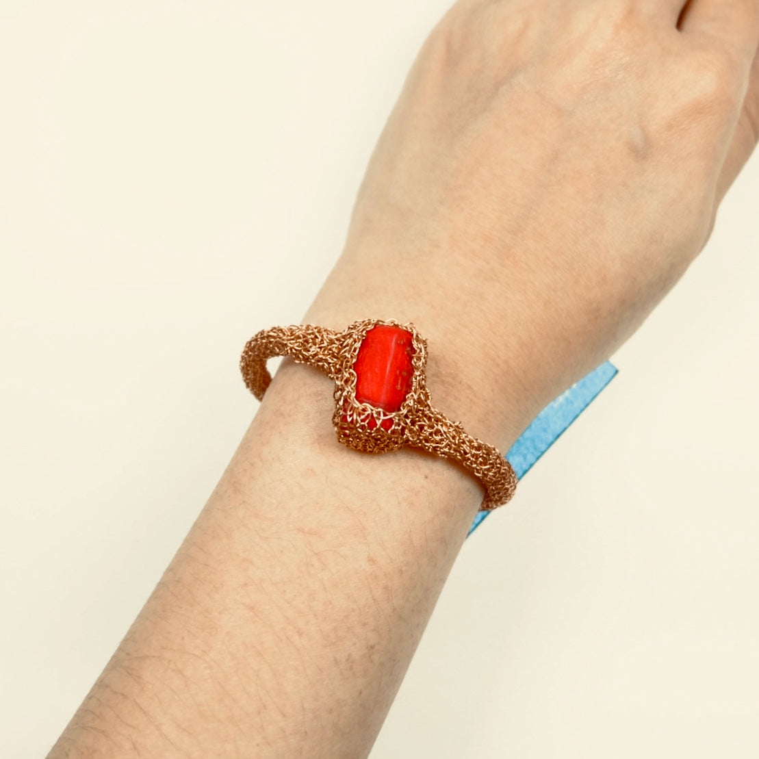 JAZZLYN BANGLE CORAL RG