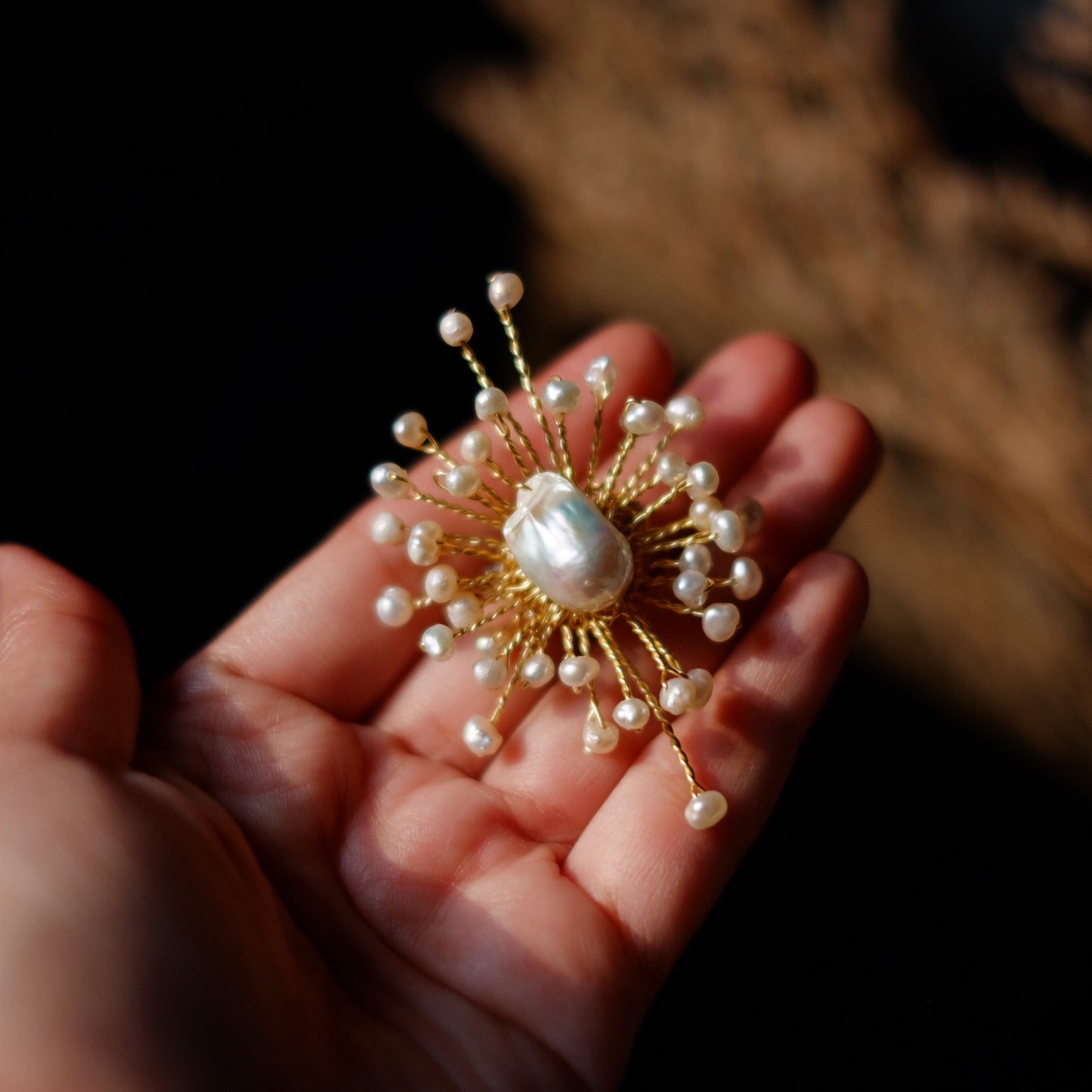 BROOCH MATAHARI PEARL G