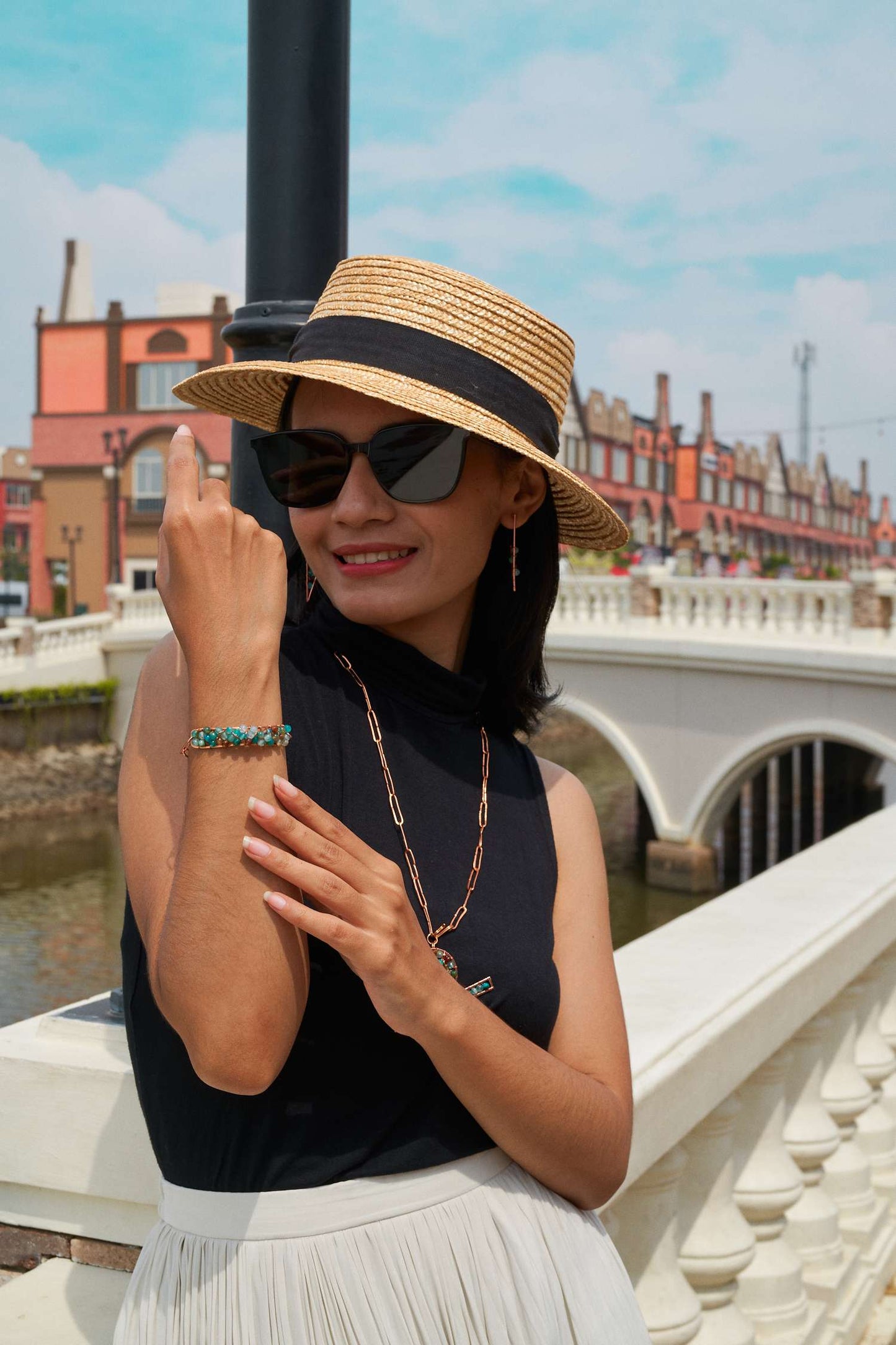 Como blue colorful rg bracelet (9)