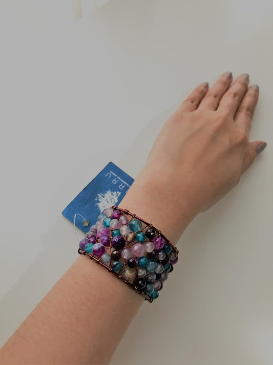 AIMEE BANGLE BLUEPURPLE BW