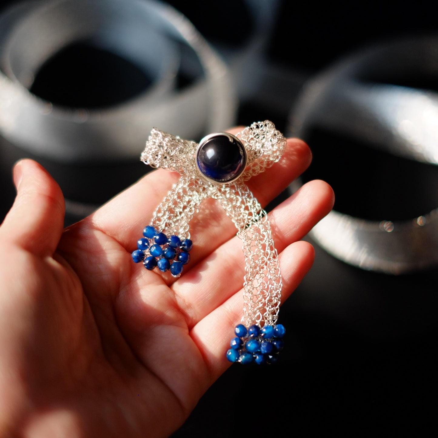 BROOCH PITA BLUE