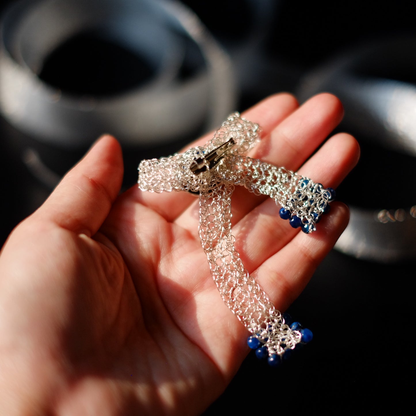 BROOCH PITA BLUE