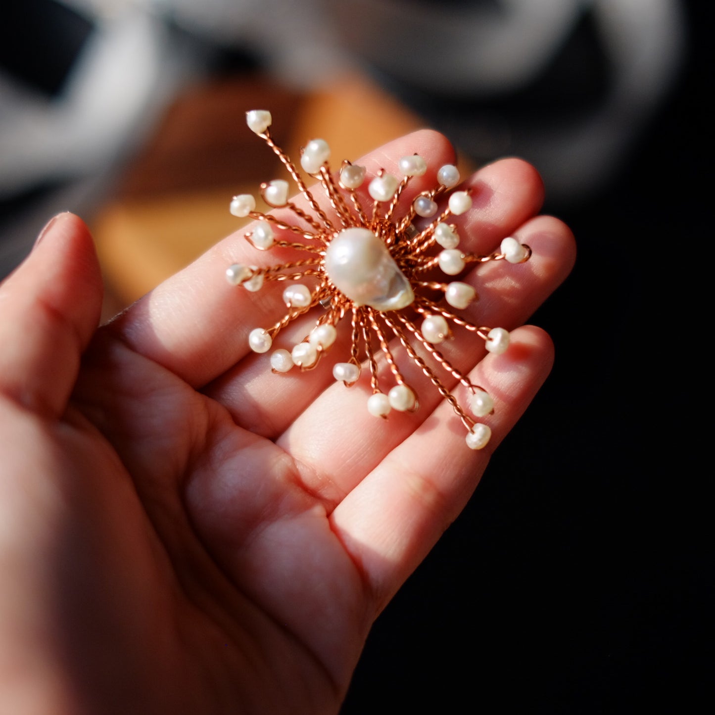 BROOCH MATAHARI PEARL RG