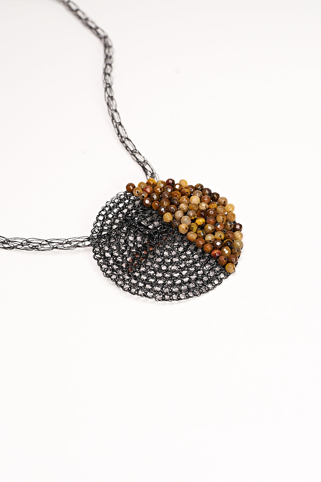 PENDANT BROOCH BLACK TIGEREYE