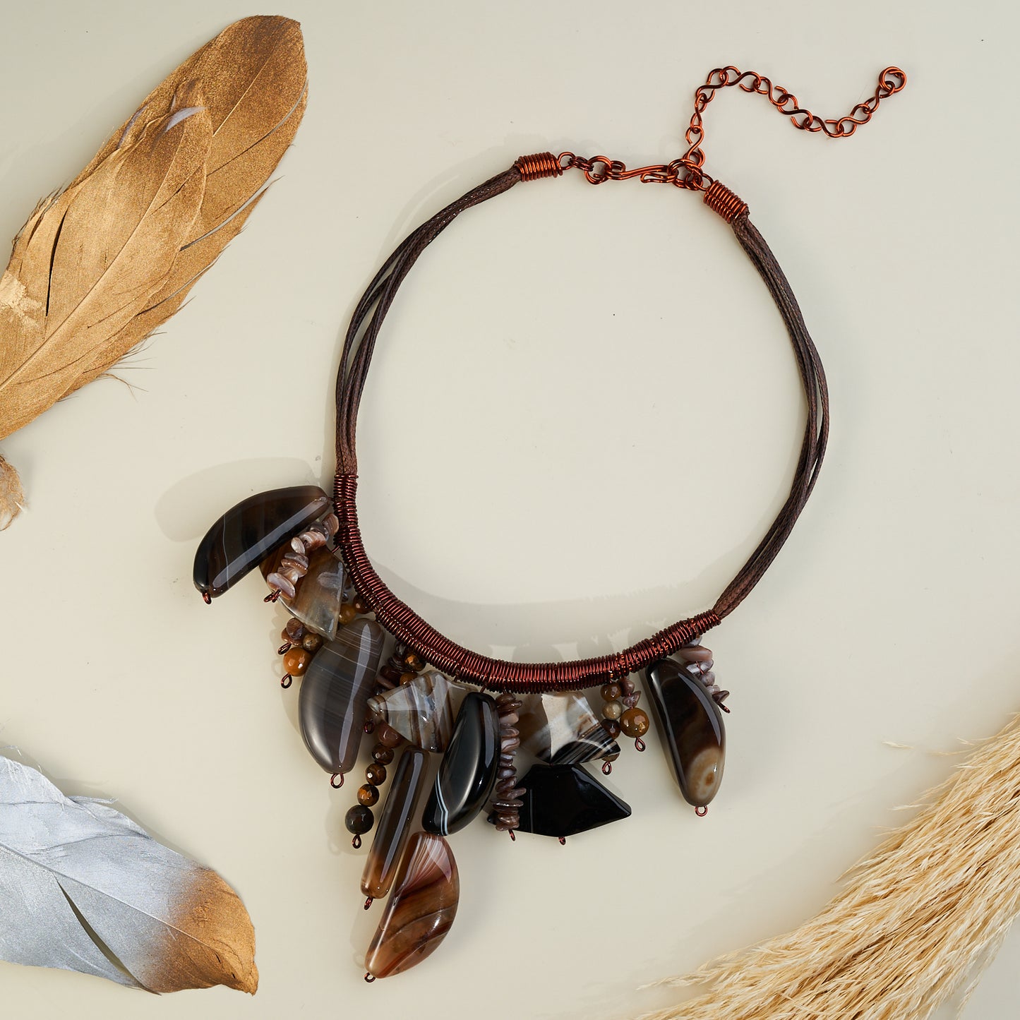 Dayak brown necklace