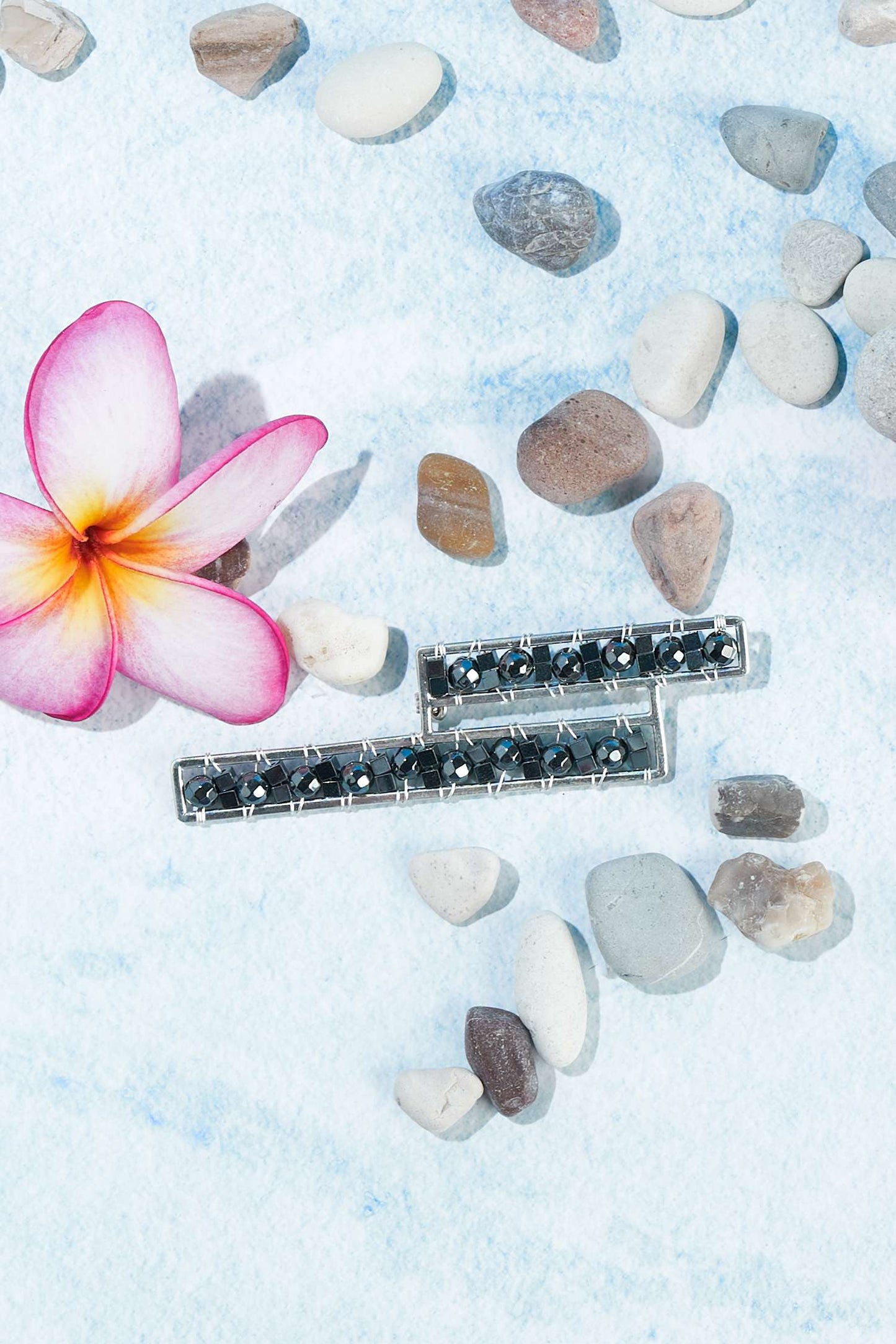 Sydney hematite brooch